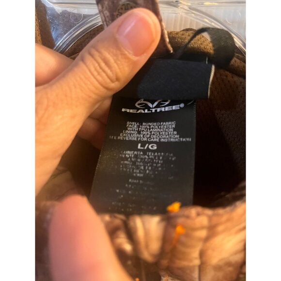 RealTree Mens Camouflage Outdoor hunting Full Zip Work wear Jacket Sz Large - Picture 6 of 8